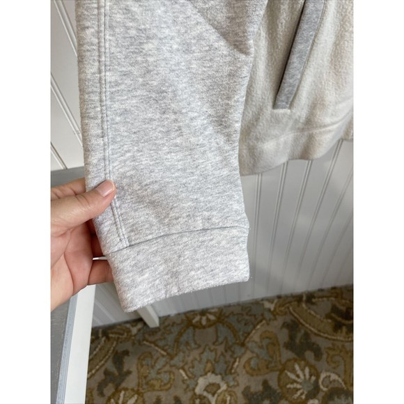 A New Day Jacket Womens Large Fleece White Gray Full Zip Closure Rose Gold Zip - Picture 5 of 9